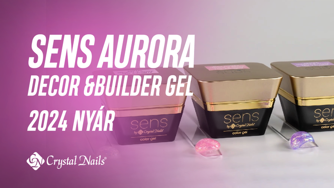 VADONATÚJ! Sens Aurora Decor & Builder Gel 