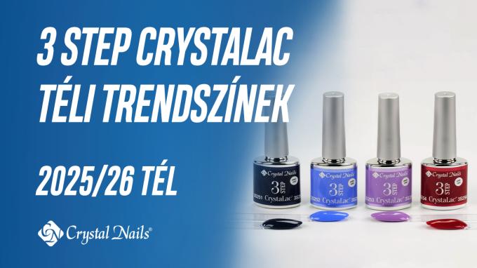 ÚJ! 3 STEP CrystaLac téli trendszínek 
