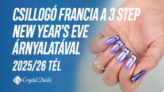 Csillogó francia a 3 STEP New Year’s Eve árnyalatával 