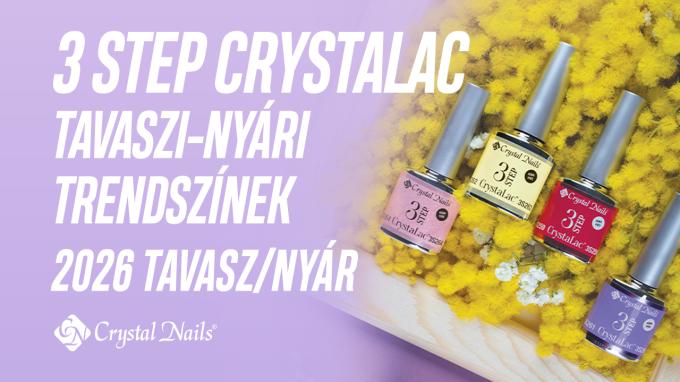 ÚJ SZÍNEK! 3 STEP CRYSTALAC TAVASZI-NYÁRI TRENDSZÍNEK